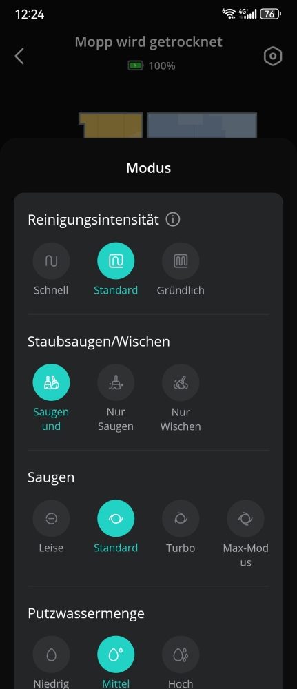 eufy Omni S1 Pro Test App Einstellungen