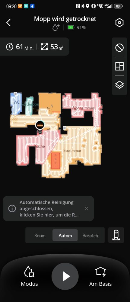 eufy Omni S1 Pro Test App Einstellungen